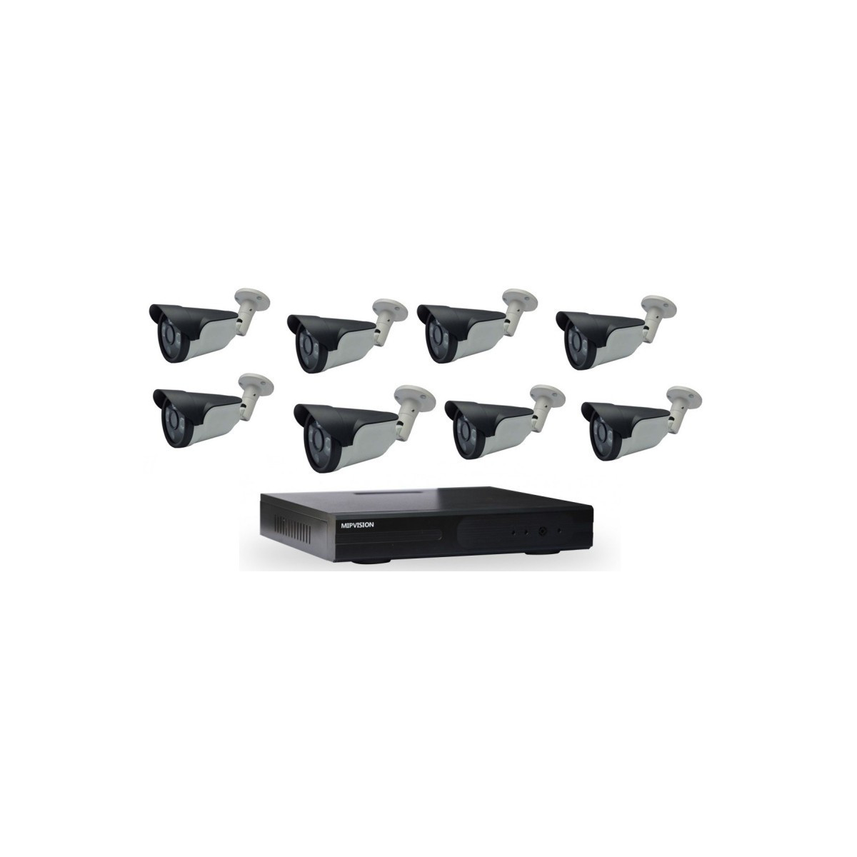 KIT DE SURVEILLANCE MIPVISION DVR AHD 8 CANAUX 8 CAMÉRAS EXTERNES / 2 MP