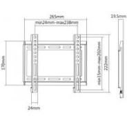 SUPPORT MURAL SBOX FIXE POUR TV 23″-42″ (PLB-2222F)