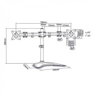 SUPPORT DE BUREAU SBOX LCD-F024 / 13″-27″