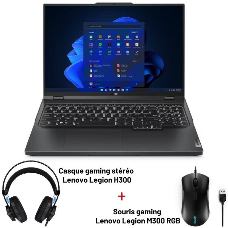 PC Portable Lenovo Légion Pro 5 16IRX8 / i7-13700HX / RTX 4070 8G / 32 Go / 1 To SSD / Windows 11