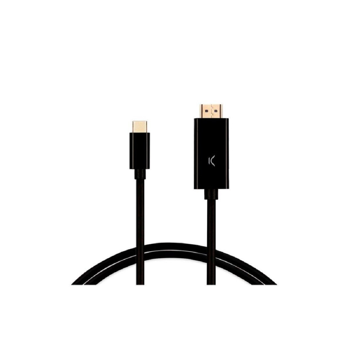 CÂBLE ADAPTATEUR KSIX USB-C VERS HDMI 2M / NOIR