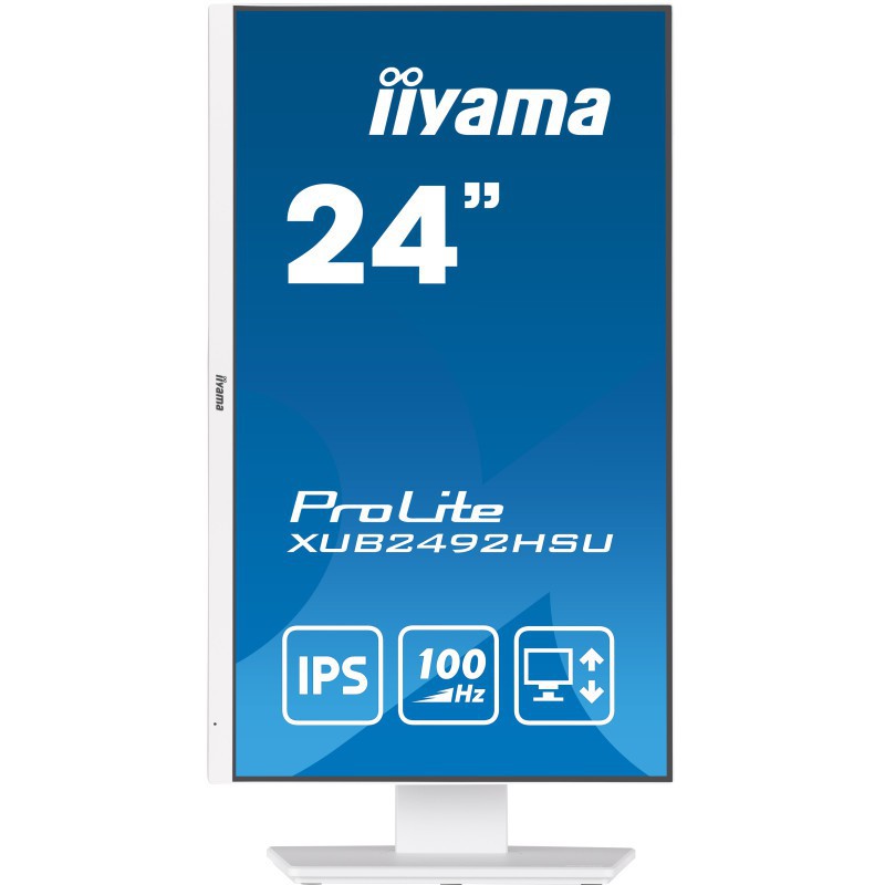 ÉCRAN IIYAMA PROLITE XUB2492HSU-W6 24″ IPS FULL HD / 100 HZ / BLANC