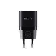 TETE DE CHARGEUR HAVIT CHARGE RAPIDE HV-UC30 DOUBLE USB / USB TYPE-C ET USB TYPE-A