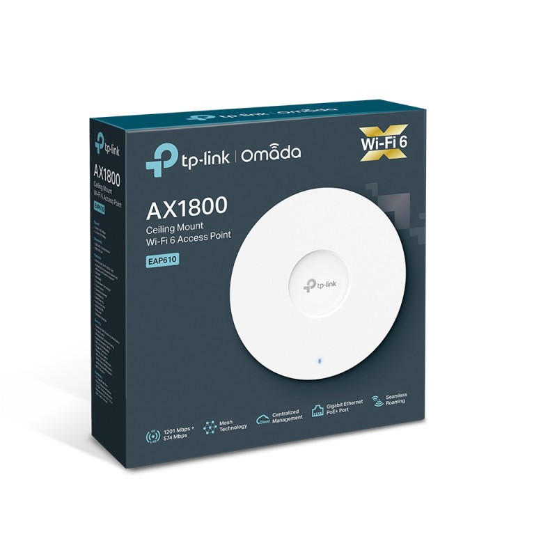 POINT D’ACCÈS PLAFONNIER WIFI 6 AX1800 BI-BANDE