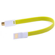 CÂBLE USB VERS MICRO USB AIMANT VERT