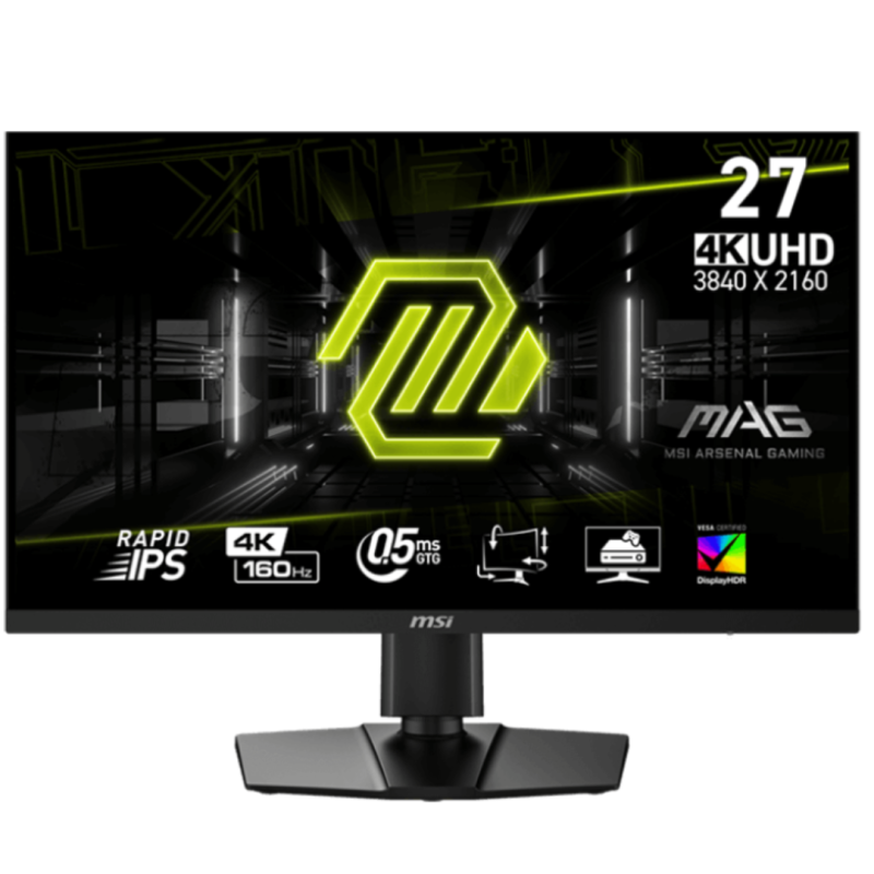 ÉCRAN GAMING MSI MAG 274UPF 27″ 4K UHD IPS / 160 HZ / 0.5 MS / NOIR