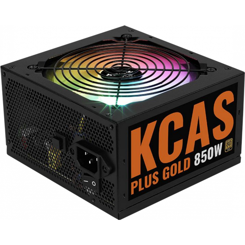 BOITE D’ALIMENTATION AEROCOOL KCAS PLUS RGB 850W / 80+ GOLD