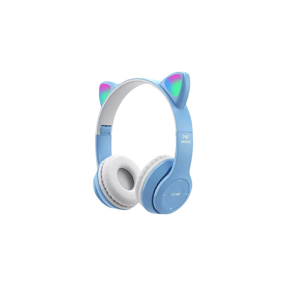 CASQUE BLUETOOTH P47 BLEU CIEL