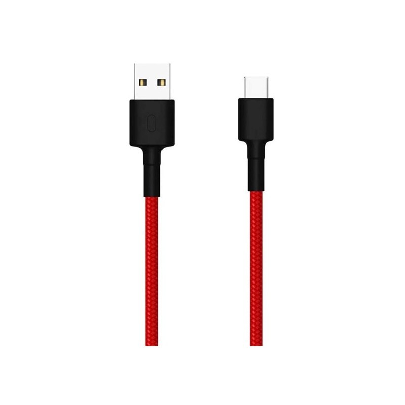 CABLE CHARGEUR XIAOMI TYPE C / 1M / ROUGE