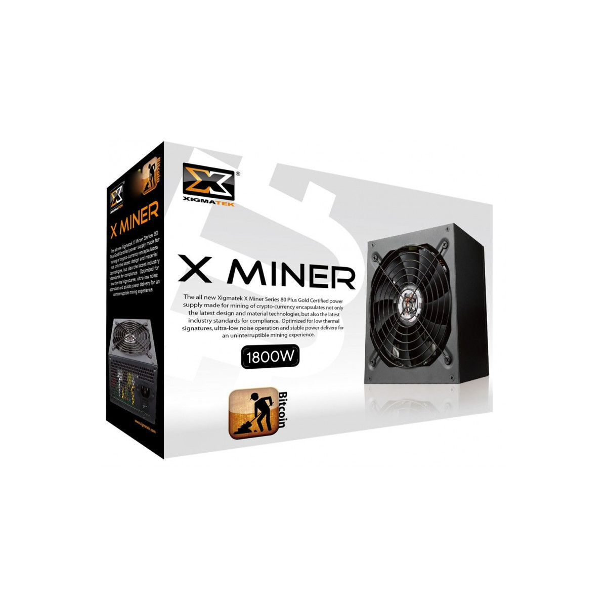 ALIMENTATION XIGMATEK X-MINER EN9757 92 PLUS / 1800W