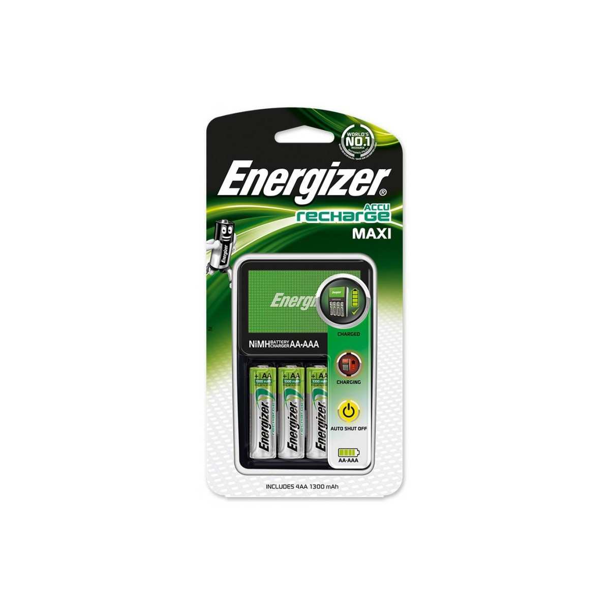 CHARGEUR ENERGIZER MAXI + 4 PILES AA 1300 MAH