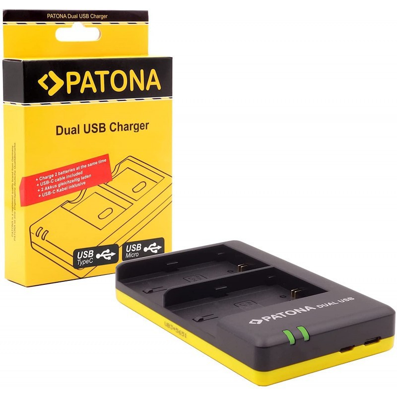 CHARGEUR DE BATTERIE DOUBLE POUR APPAREILS PHOTOS