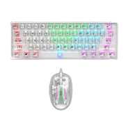 ENSEMBLE CLAVIER ET SOURIS GAMER FILAIRE STAR WAVE GCM1085 RGB / TRANSPARENT