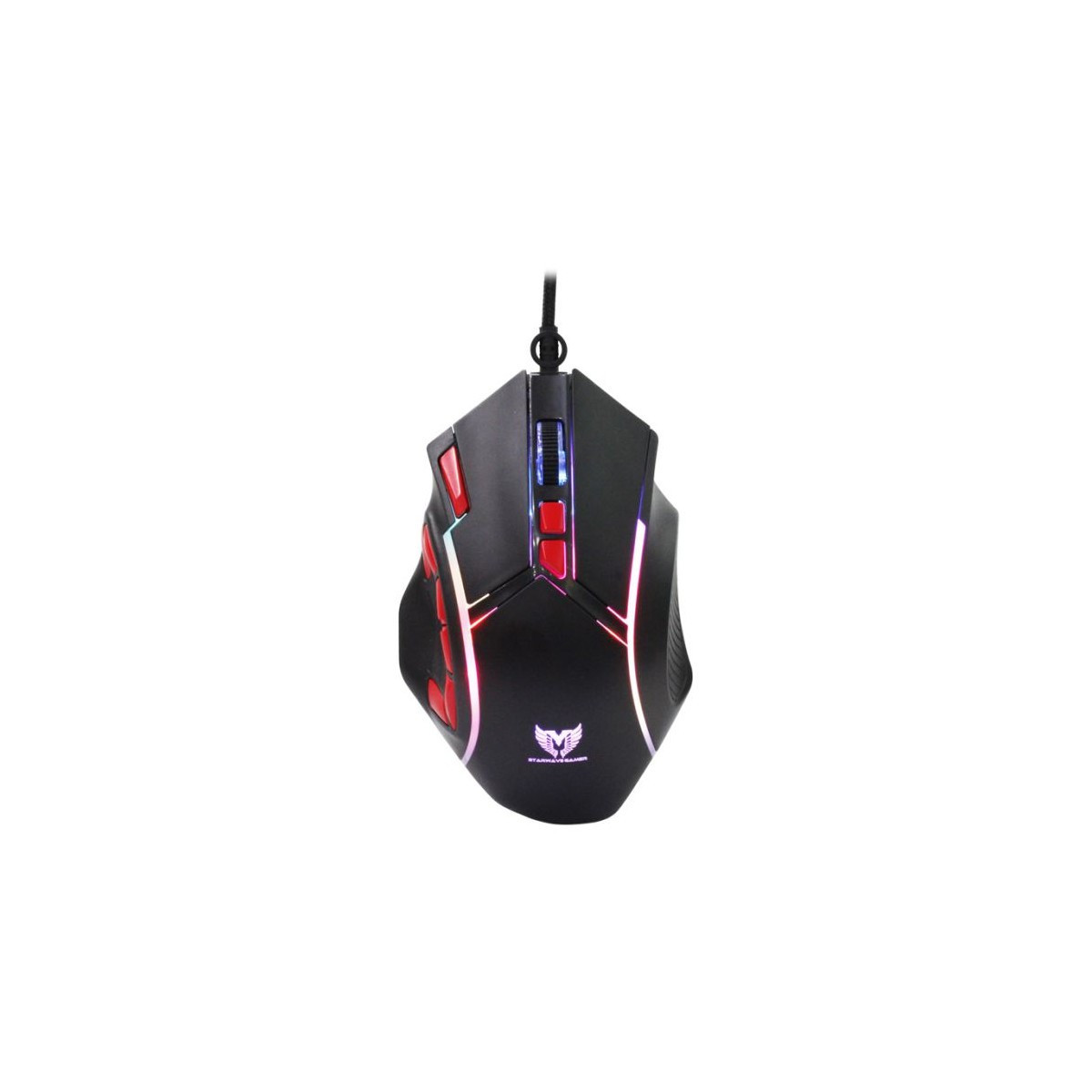 SOURIS GAMER FILAIRE STAR WAVE GM1137 RÉTROÉCLAIRAGE RGB / NOIR