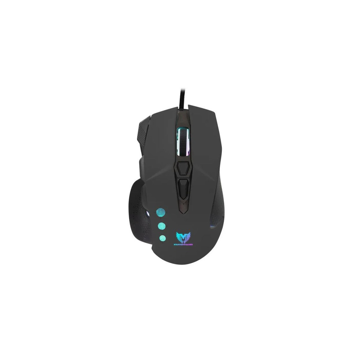 SOURIS GAMER FILAIRE STAR WAVE GM1136 RÉTROÉCLAIRAGE RGB / NOIR