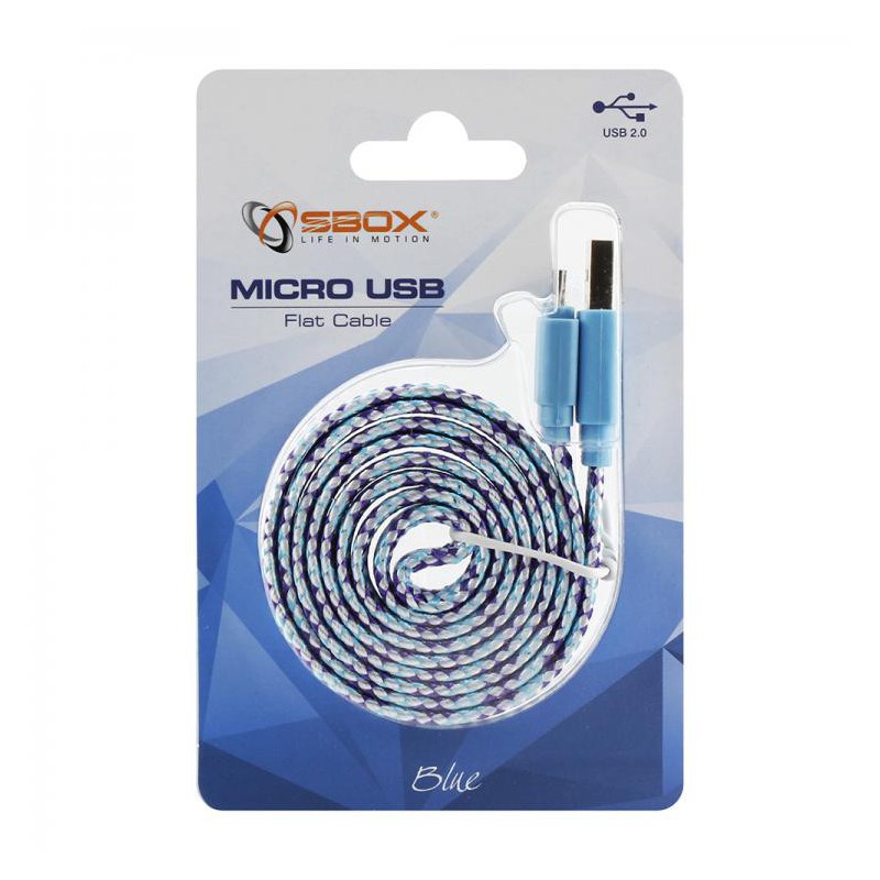 CABLE SBOX USB VERS MICRO USB 1M MULTICOULEUR