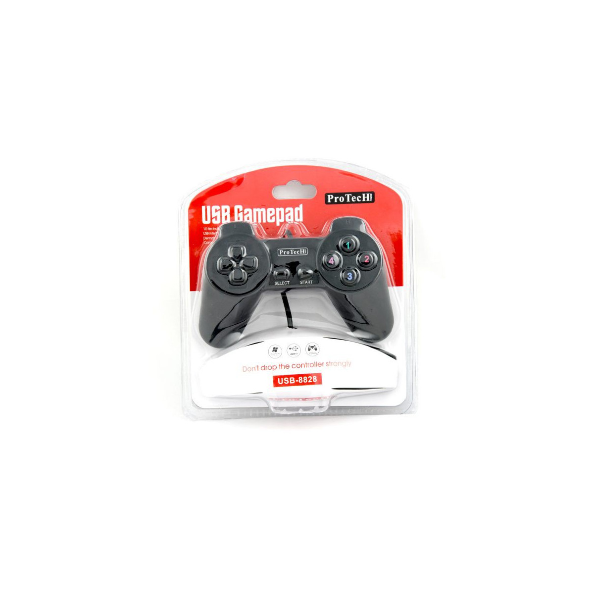 Manette Pc Simple PROTECH USB 8828