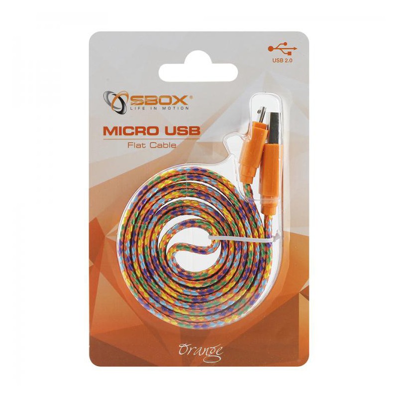 CABLE SBOX USB VERS MICRO USB 1M MULTICOULEUR