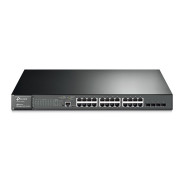 SWITCH TP-LINK 24 PORTS POE GIGABIT NIVEAU 2 / 24 PORTS GIGABIT POE AVEC 4 EMPLACEMENTS COMBINÉS SFP