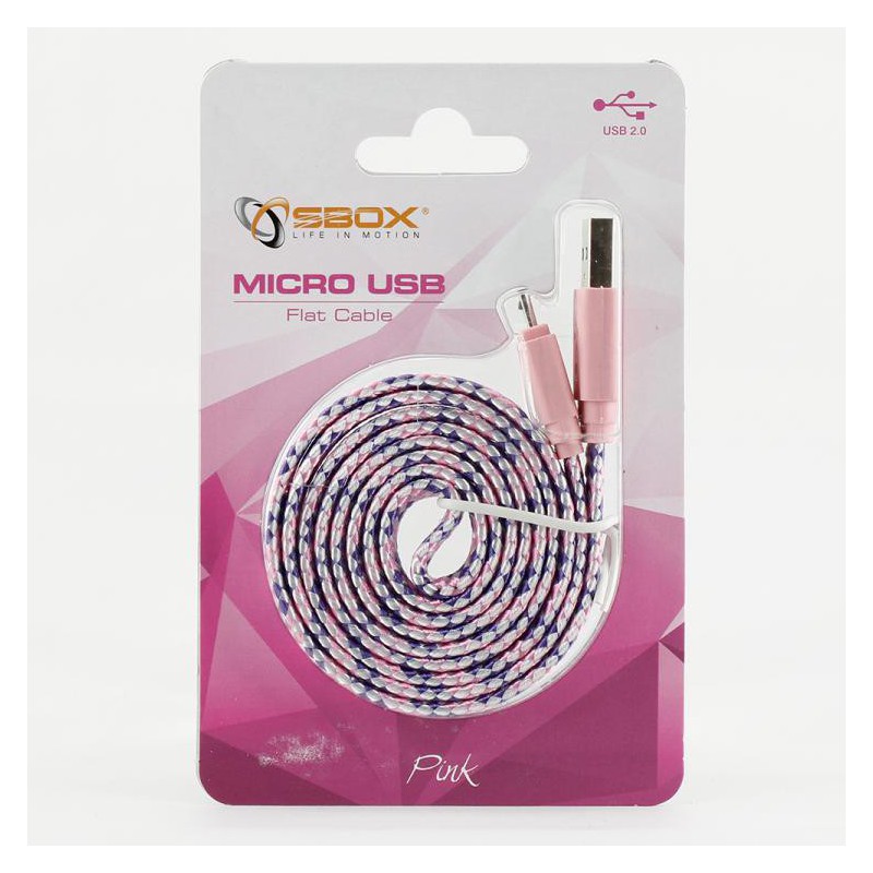 CABLE SBOX USB VERS MICRO USB 1M MULTICOULEUR