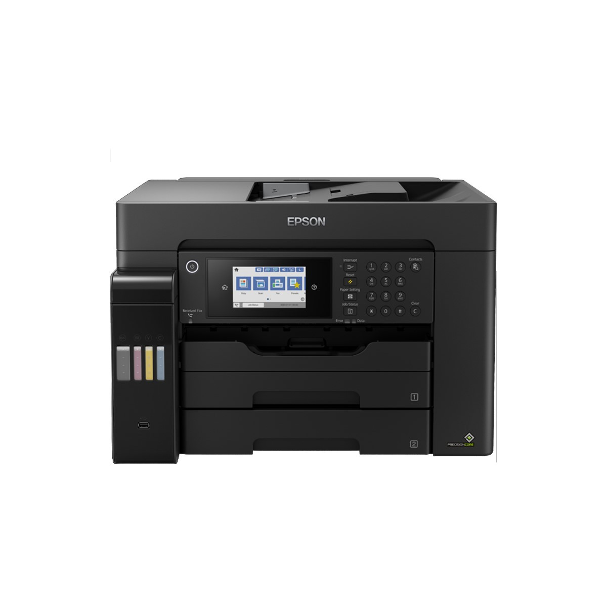 IMPRIMANTE À RÉSERVOIR INTÉGRÉ MULTIFONCTIONS 4 EN 1 EPSON ECOTANK L15160 A3+ + 4 BOUTEILLES D’ENCRES EPSON