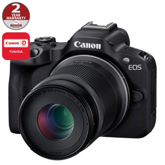 Appareil photo hybride Canon EOS R50 Noir + objectif RF-S 18-45mm S