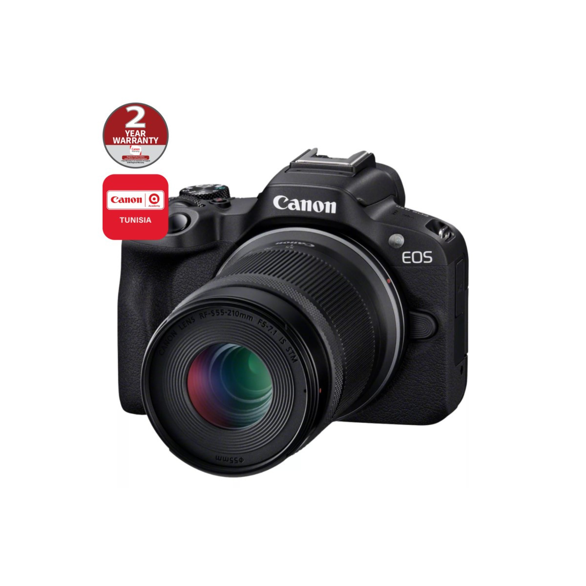 Appareil photo hybride Canon EOS R50 Noir + objectif RF-S 18-45mm S