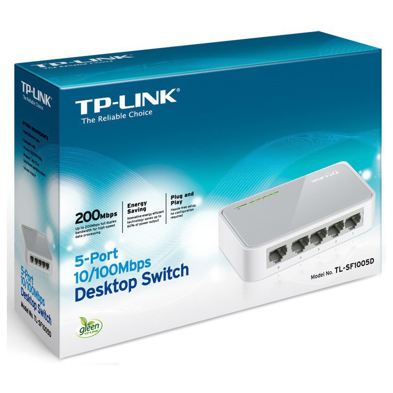 SWITCH DE BUREAU 5 PORTS 10/100 MBPS