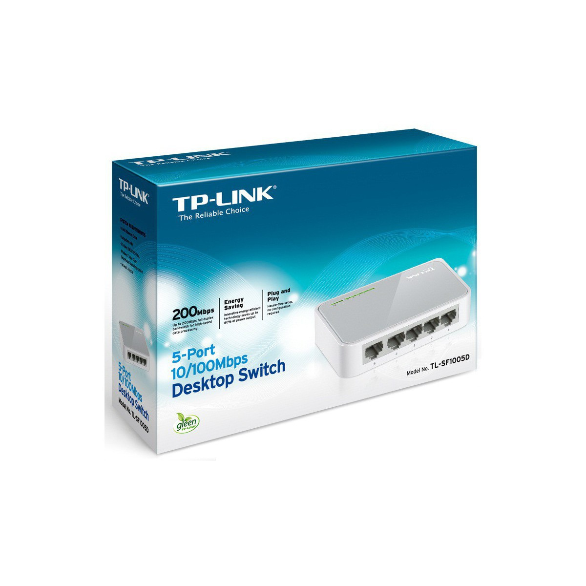 SWITCH DE BUREAU 5 PORTS 10/100 MBPS