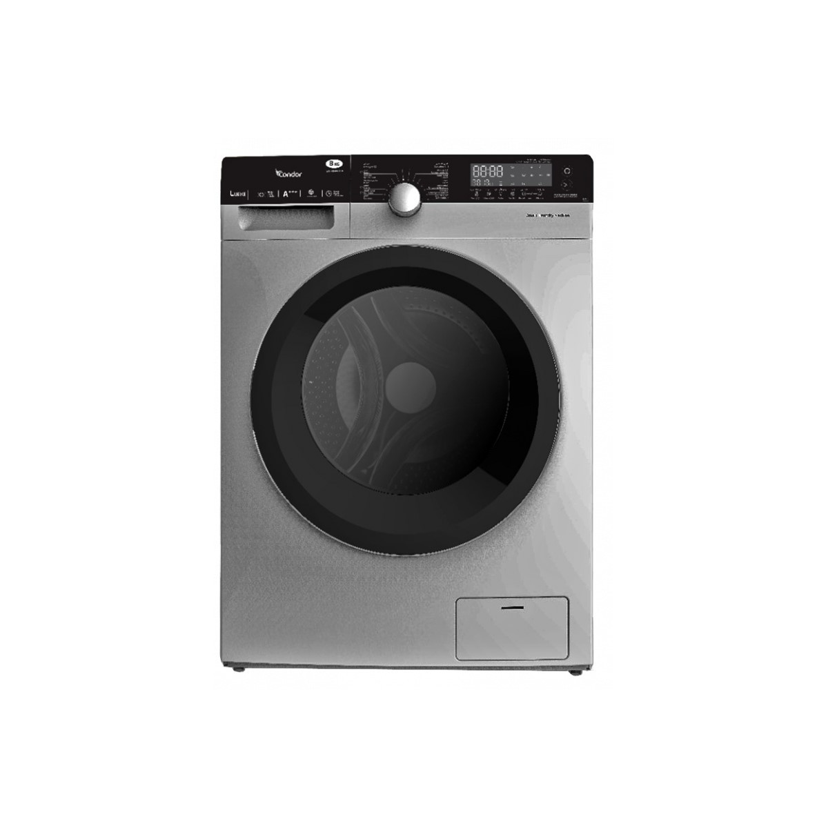 LAVE LINGE FRONTALE CONDOR WAF-XU441L2D 10KG – SILVER