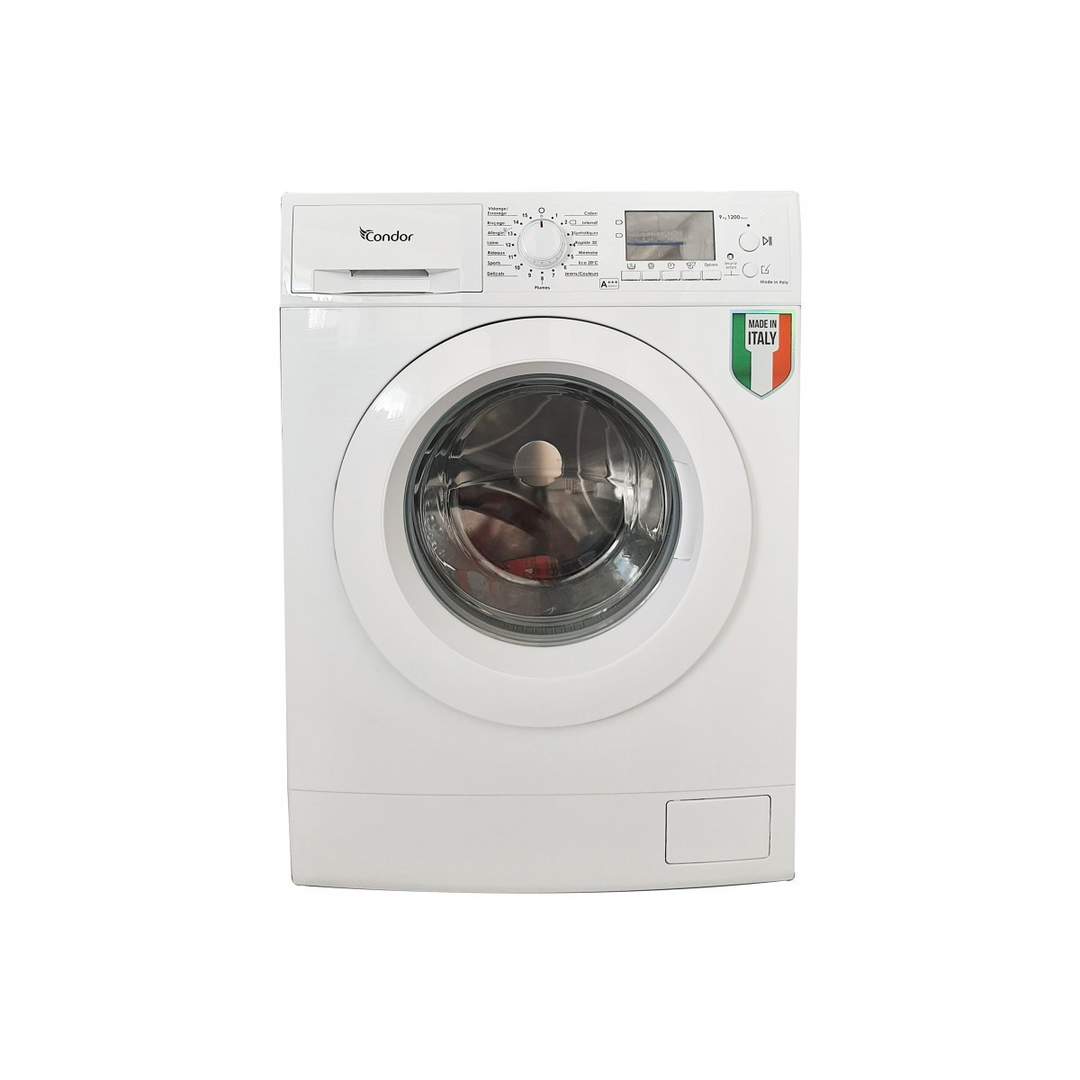 LAVE LINGE FRONTAL CONDOR CON-F912D 9KG – BLANC