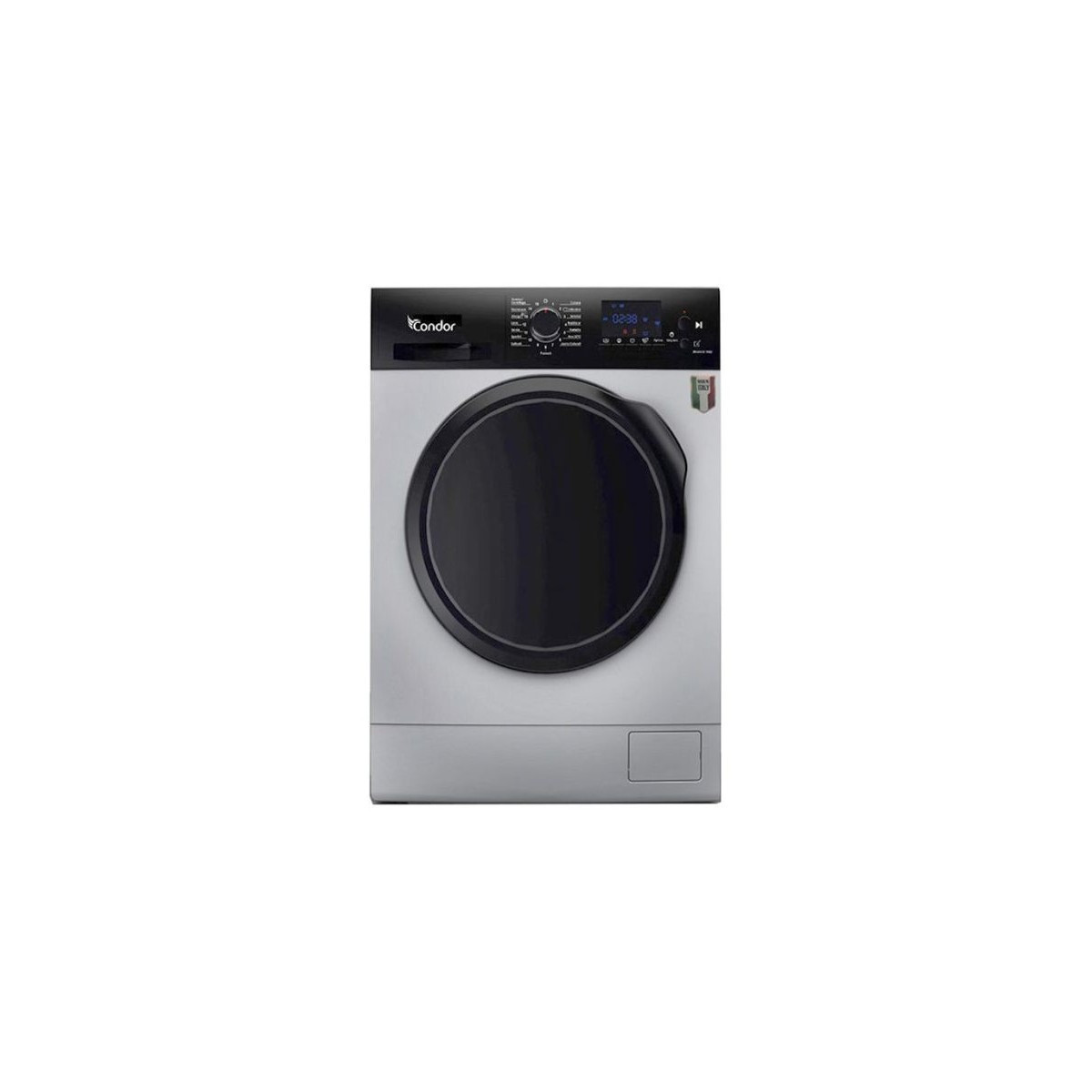 LAVE LINGE FRONTALE CONDOR CON-F812DS 8 KG 1200 TRS SILVER