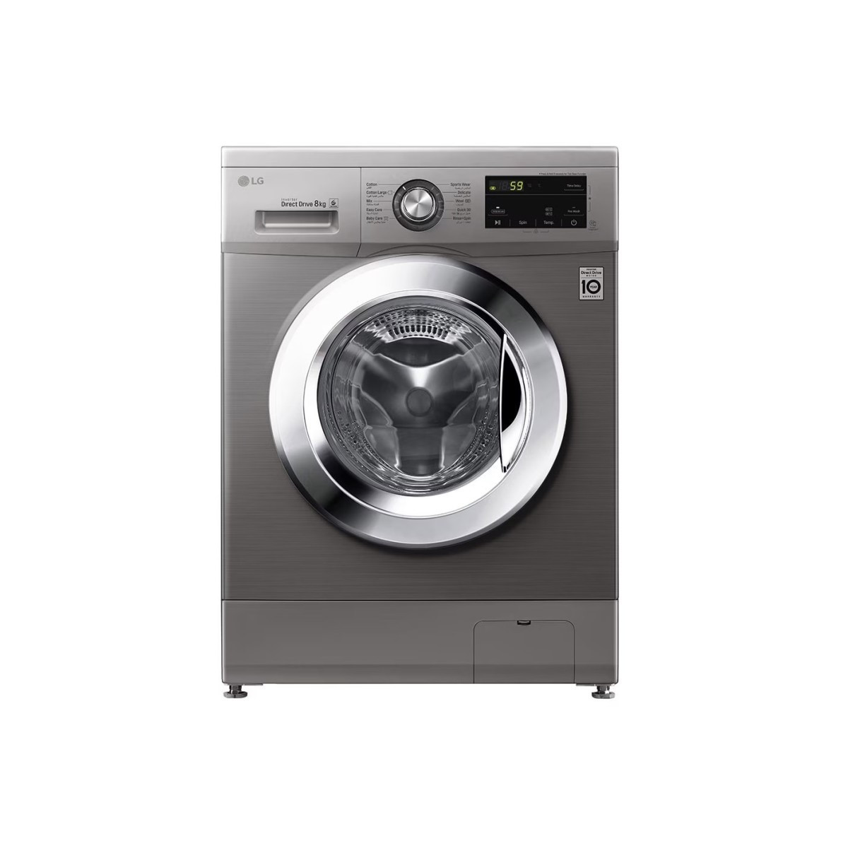 LAVE LINGE FRONTALE LG FH2J3TNG5P 8KG DIRECT DRIVE SILVER