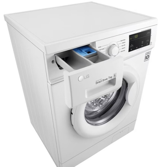 LG Machine à Laver FH2J3QDNG0P Smart DD 6M (7KG) Blanc Hublot 1200 Tours