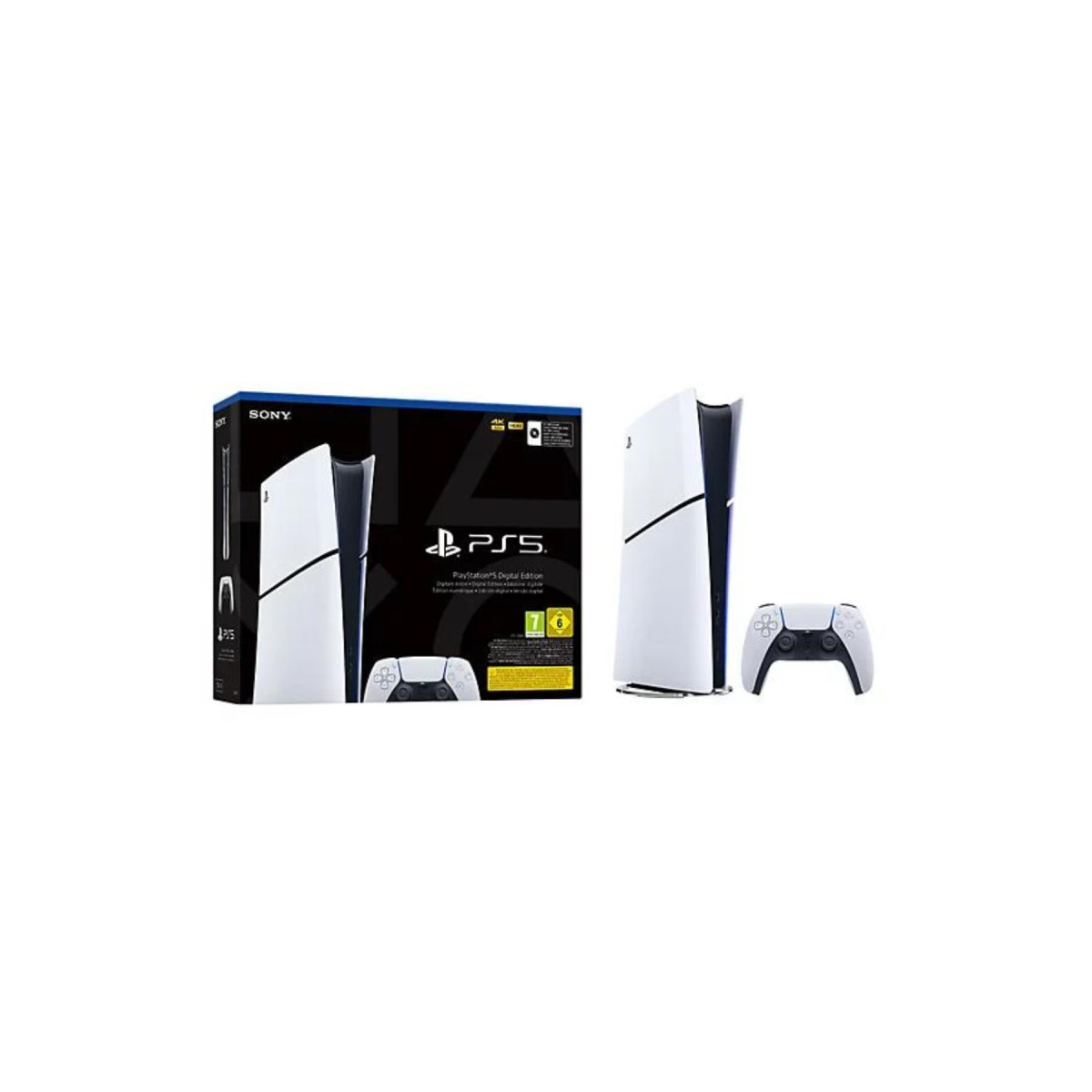 CONSOLE SONY PLAYSTATION 5 SLIM ÉDITION DIGITALE / 1 TO + SPIDER MAN 2