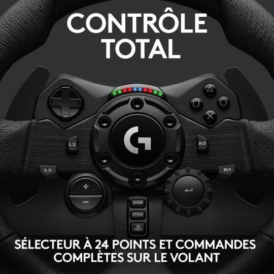 VOLANT DE COURSE AVEC PÉDALES LOGITECH G G923 POUR PC / PLAYSTATION 4 ET 5