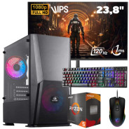 Pc de Bureau Gaming / Ryzen 5 5500GT / Vega 7 / 32 Go Avec Écran Aero 24″ Full HD IPS 120 Hz