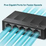 SWITCH TP-LINK LS1005G 5 PORTS GIGABIT