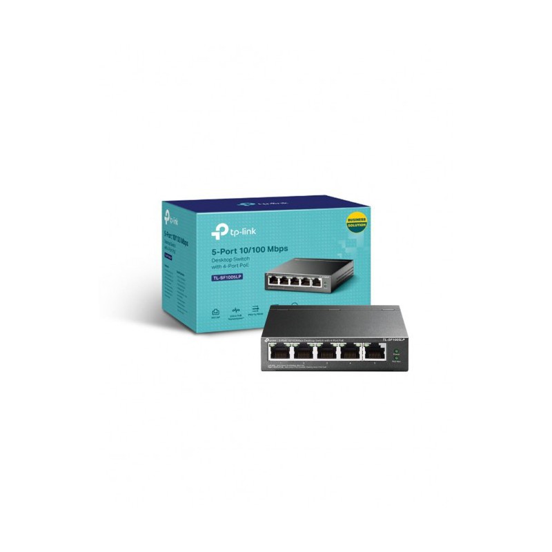 Switch de Bureau TP-Link TL-SF1005LP 5 Ports 10/100 Mbps avec 4 ports PoE