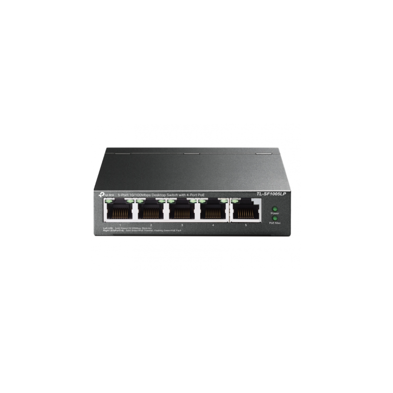 Switch de Bureau TP-Link TL-SF1005LP 5 Ports 10/100 Mbps avec 4 ports PoE