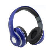 CASQUE MICRO PLIABLE BLUETOOTH SANS FIL STN-13 BLEU