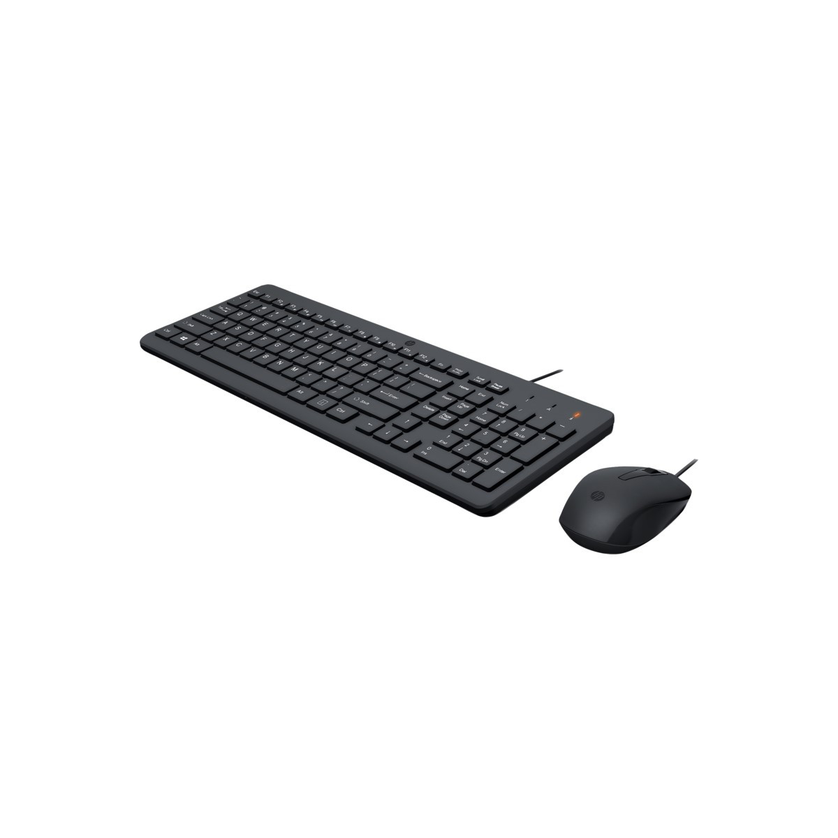 ENSEMBLE CLAVIER AZERTY FRANÇAIS + SOURIS FILAIRE HP 150 – NOIR