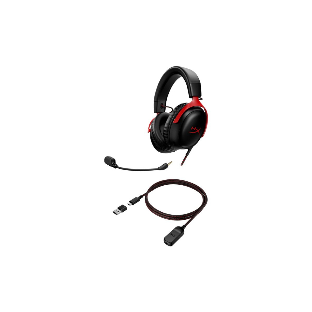 MICRO CASQUE FILAIRE GAMER HYPERX CLOUD III – NOIR&ROUGE