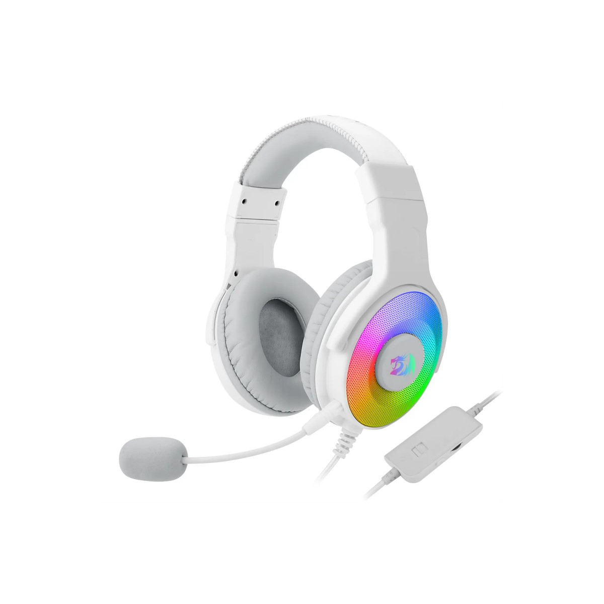 Micro Casque Gamer Redragon Pandora H350-WH RGB Blanc