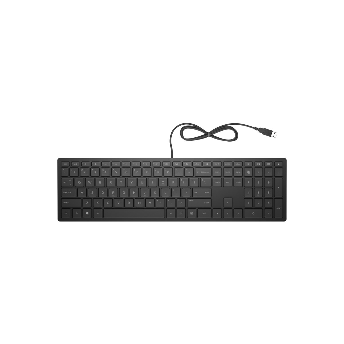 CLAVIER FILAIRE AZERTY HP PAVILION 300 / NOIR