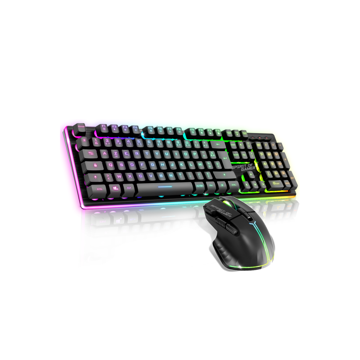 ENSEMBLE CLAVIER ET SOURIS GAMER SANS FIL SPIRIT OF GAMER ULTIMATE 600 / NOIR