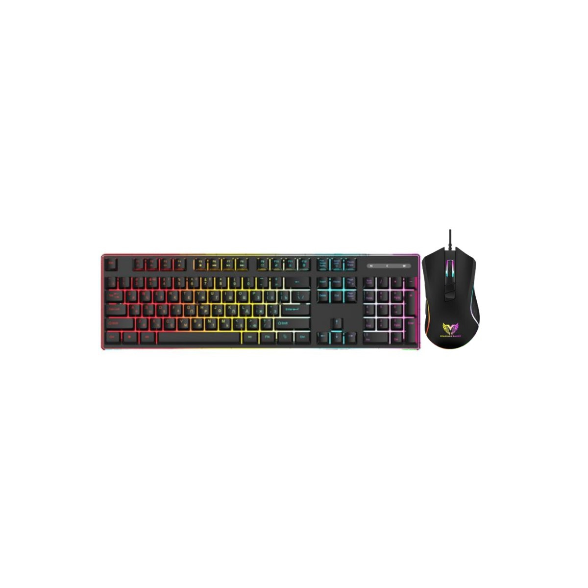 ENSEMBLE CLAVIER ET SOURIS GAMER FILAIRE STAR WAVE - GCM1089 - RGB