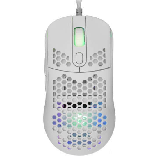 SOURIS WHITE SHARK GAMING GALAHAD / 6400 DPI / BLANCHE