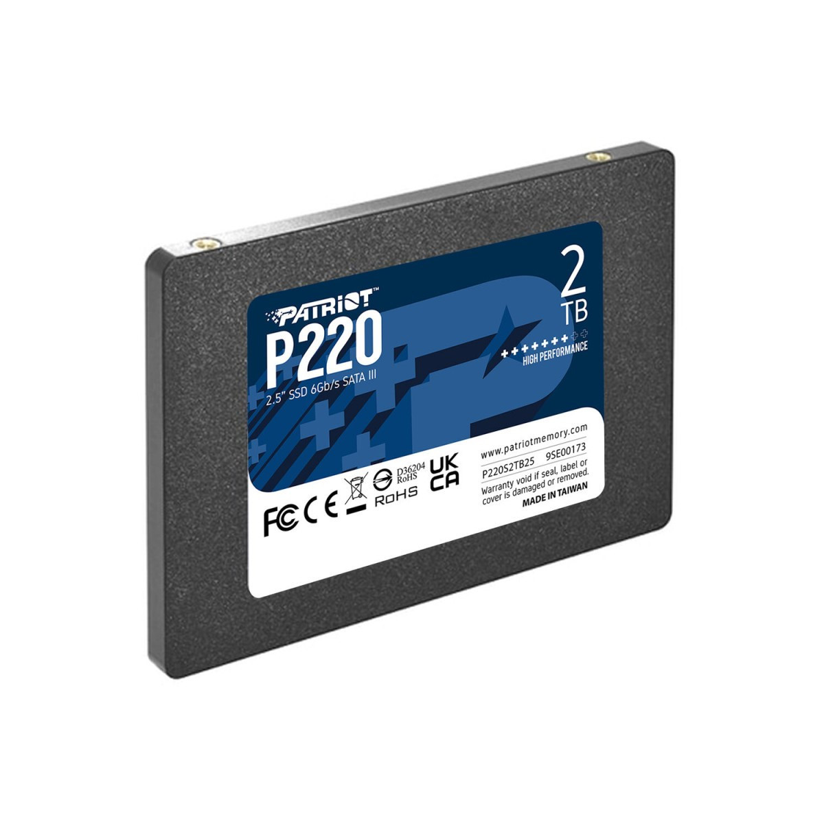 DISQUE DUR INTERNE PATRIOT SSD P220 SATA III 2.5 / 2 TO