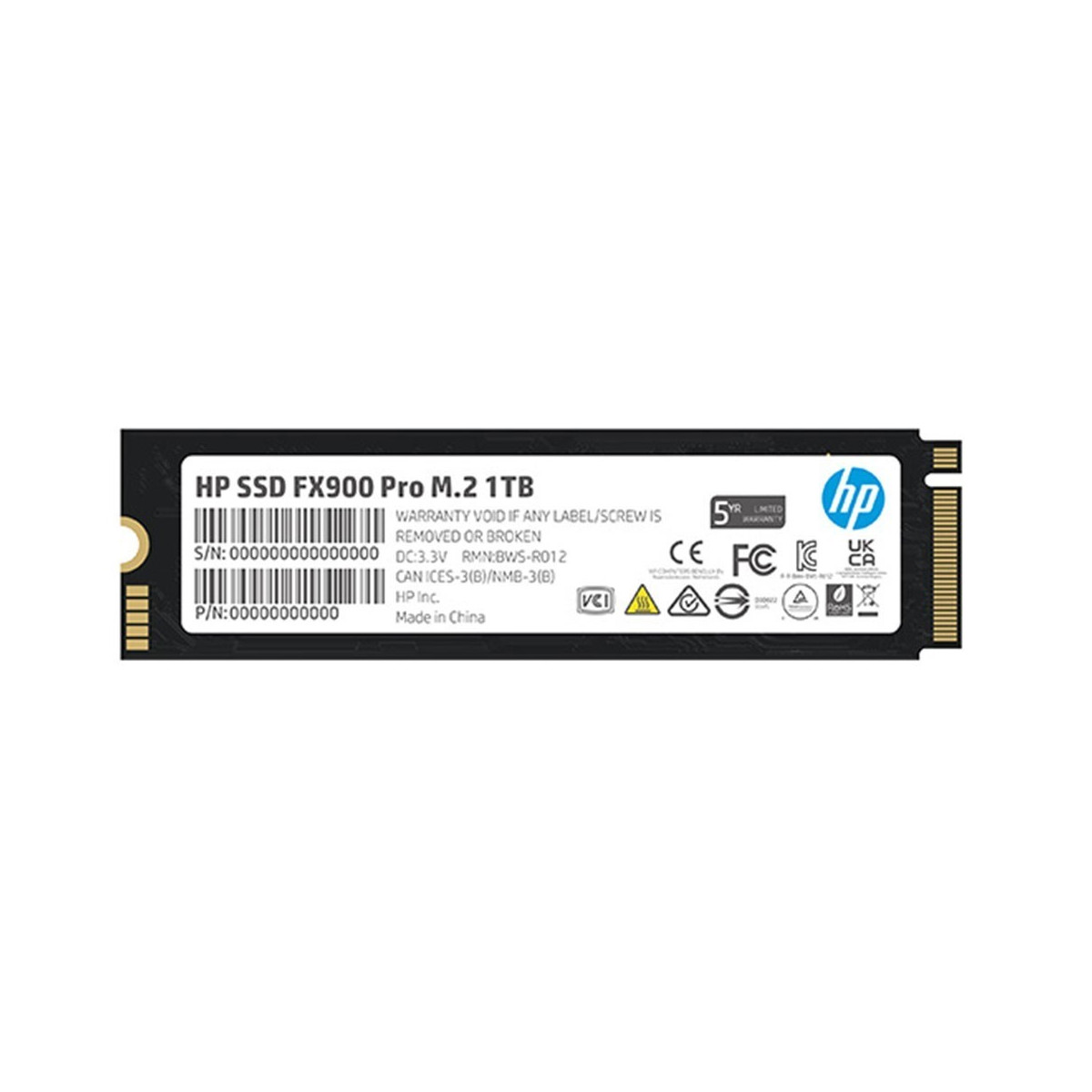 DISQUE DUR HP FX900 PRO 1TO M.2 PCIE GEN 4X4 NVME (4A3U0AA)